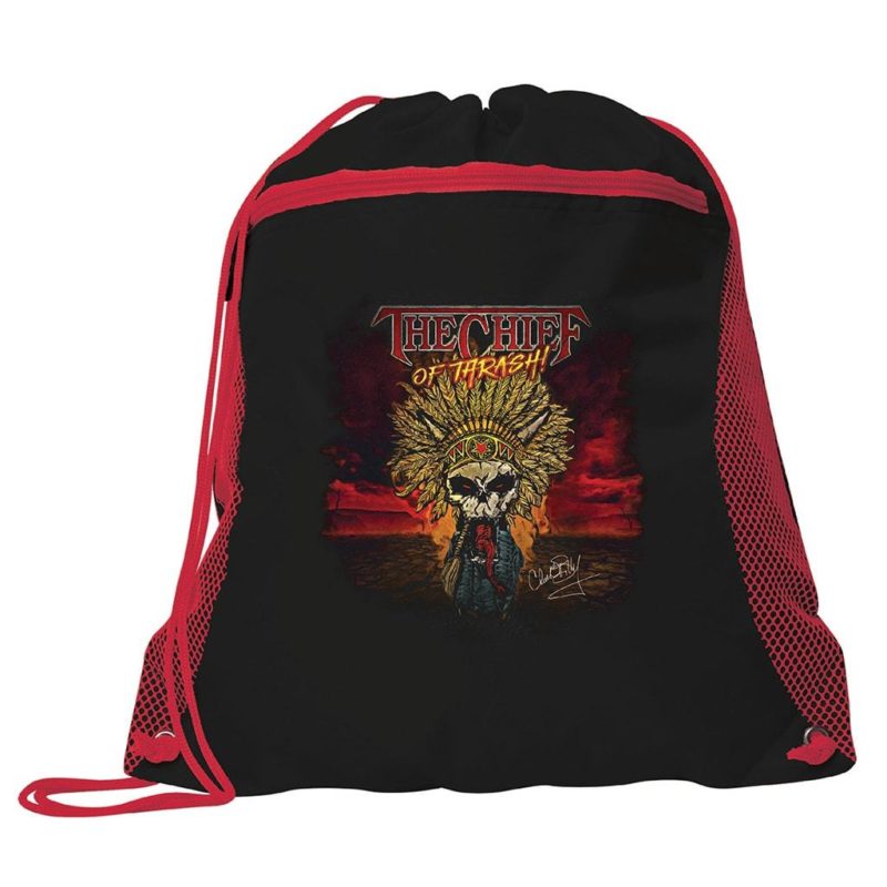 Chuck Billy The Chief Of Thrash Collection Drawstring Bag bundle gifts concerts travel