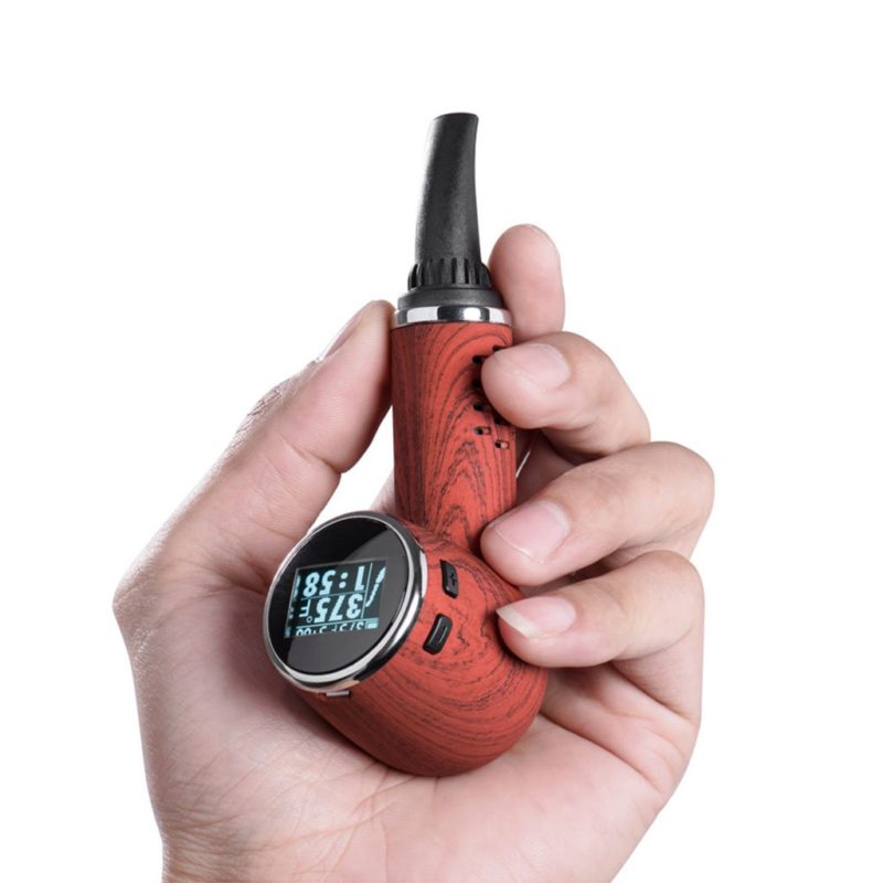 Anlerr Homles PipeVape Herb Vaporizer Cannabis Weed Pot Convection Dark Wood For that guy that wants the look of distinction, while taking a hit of his favorite herb, the ANLERR Homles dry herb vaporizer
