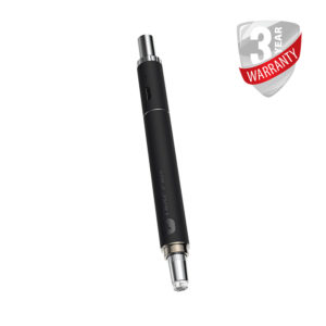 Boundless Terp Pen for concentrates and extracts in black showing coils and 3 year warranty
