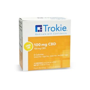 Trokie 100mg CBD lozenges that melt away pain with highest bio-availability and highest absorption rate