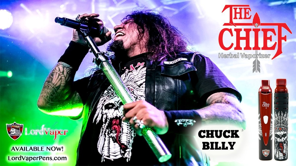 Chuck Billy lead vocalist of Testament launches 1st-gen dry herb vaporizer "The Chief"