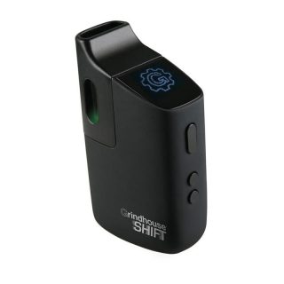 Grindhouse Shift dry herb vaporizer profile view showing buttons