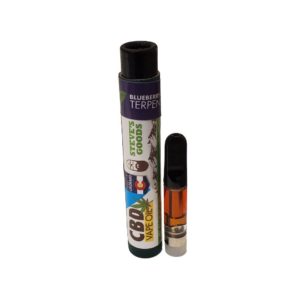 Steve's Goods CBD vape cartridge 1ml with 650mg total cannabinoids in Blueberry OG strain