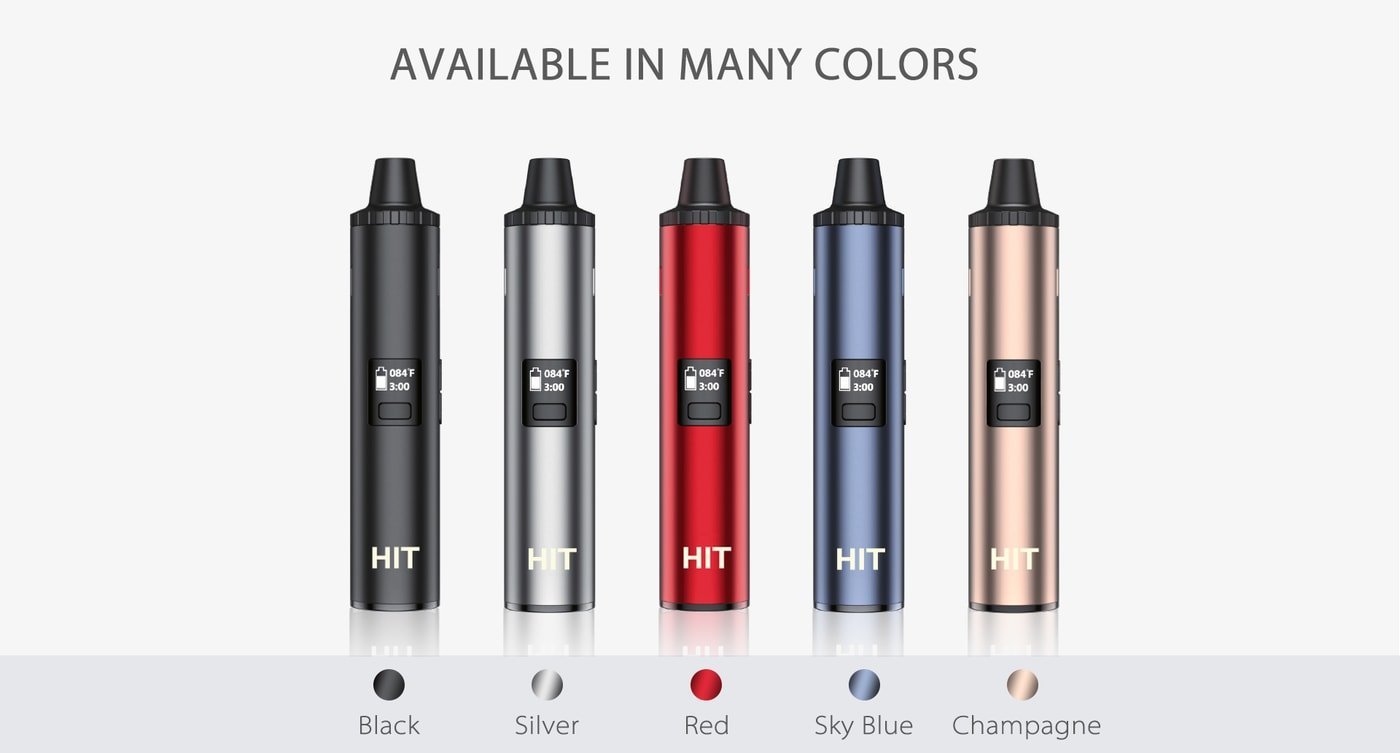 Yocan HIT dry herb vaporizer with convection-style heating, all color choices