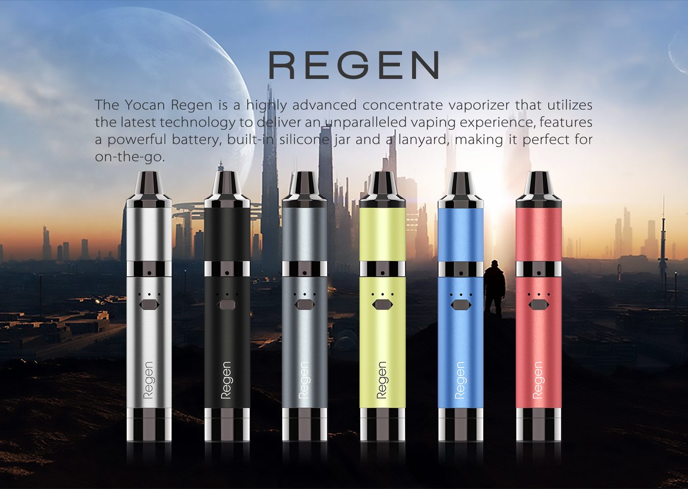 Yocan Regen concentrate vaporizer color choices