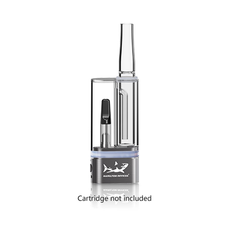Hamilton Devices KR1 concentrates and oil cartridge bubbler with oil cartridge installed