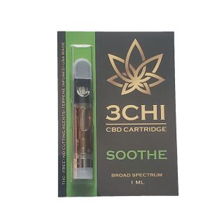 3Chi focused blends vape cartridge with soothe cannabinoid and terpene profile