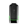 Pulsar DuploCart oil vaporizer illuminated in green showing lowest voltage setting