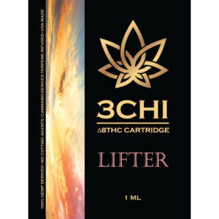 3Chi delta 8 THC vape cartridge with Lifter strain profile in 1ml size