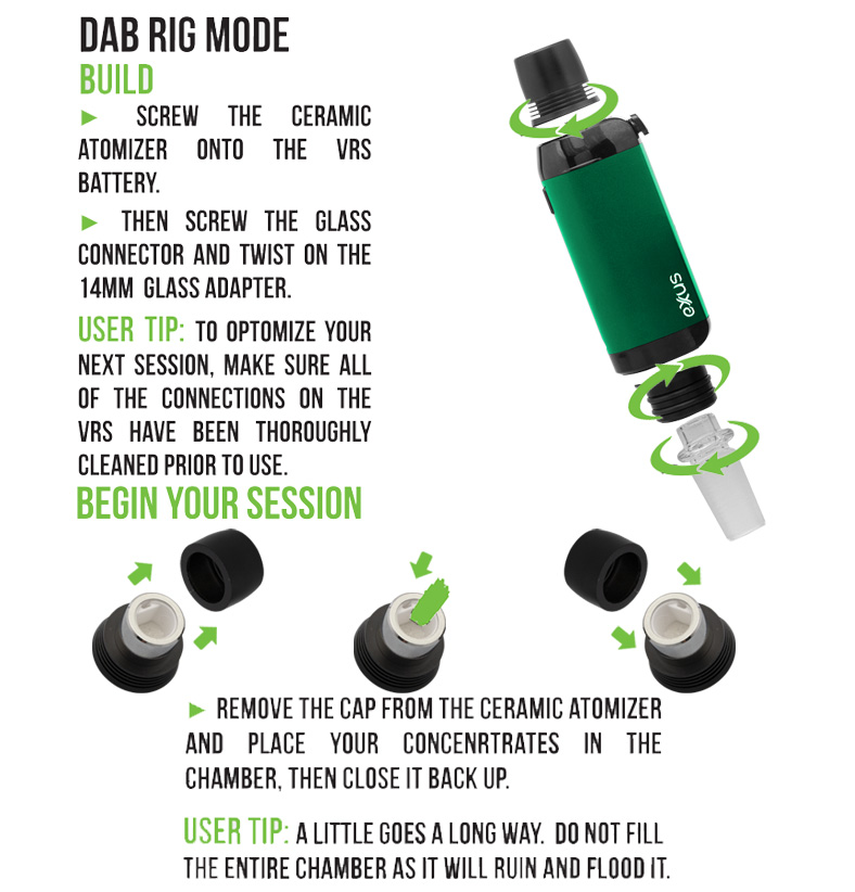 Exxus VRS 3 in 1 using the dab rig mode