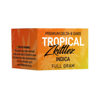 Delta Effex delta 8 THC dabs with Tropical Zkittlez strain profile in 1ml size