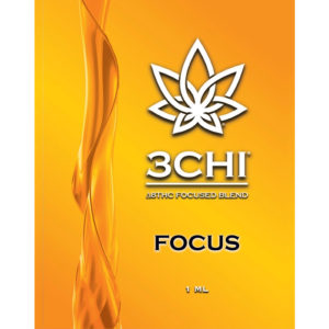 3Chi delta-8 focused blends vape cartridge with focus cannabinoid and terpene profile