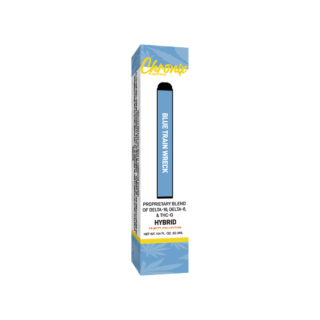 Delta Extrax D8 D10 THC-O disposable vape with Blue Train Wreck strain profile in 2ml size