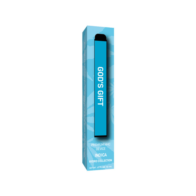Delta Extrax HHC Disposable vape with God's Gift strain profile in 1ml size