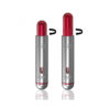 Hamilton Devices Daypipe for smoking dry herb with red color showing how to adjust the chamber access