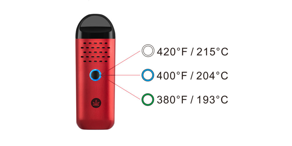 Cipher Herby dry herb vaporizer three temperature settings
