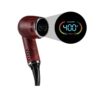 cipher nautilus V3 dry herb vaporizer with variable temperature control in redheart wood color showing color screen