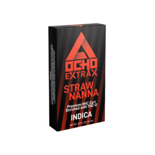 Dela Extrax HHC vape cartridge in a Strwanana strain profile in 1ml size
