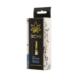 3Chi delta 8 THC vape cartridge with berry white strain profile in 1ml size