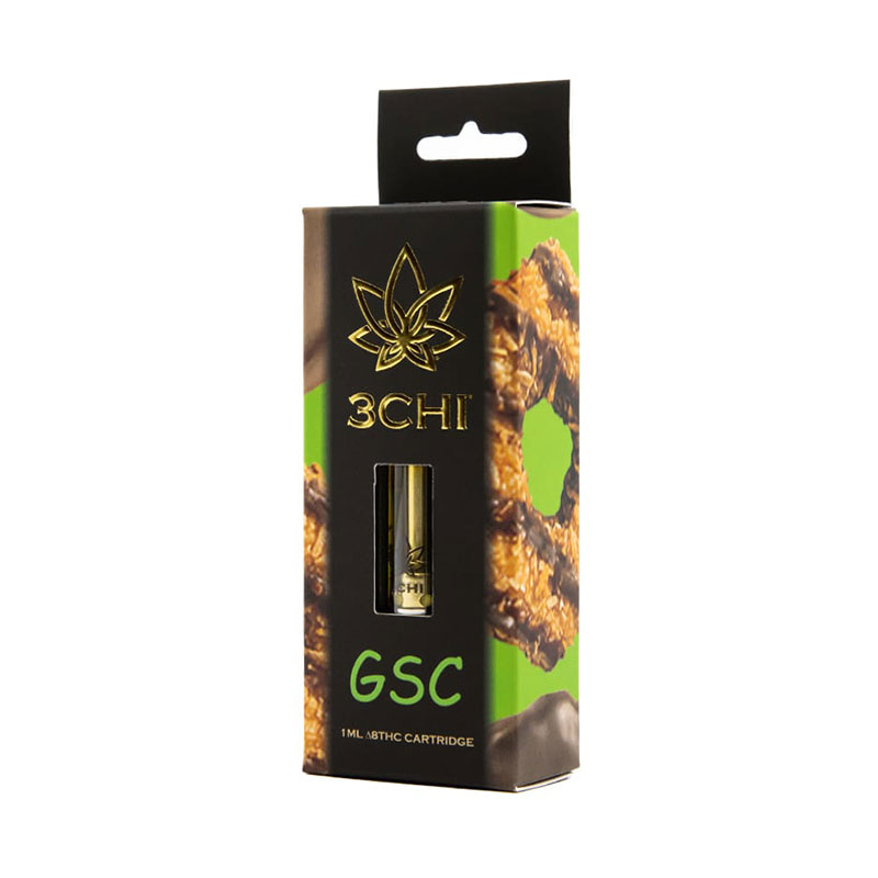 3Chi delta 8 THC vape cartridge with gsc strain profile in 1ml size
