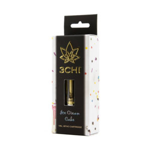 3Chi delta 8 THC vape cartridge with ice cream cake strain profile in 1ml size