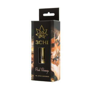 3Chi delta 8 THC vape cartridge with Pink Rozay strain profile in 1ml size