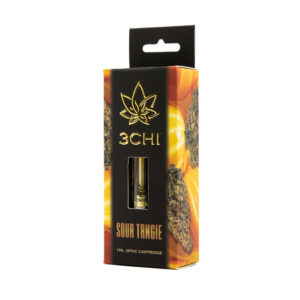 3Chi delta 8 THC vape cartridge with Sour Tangie strain profile in 1ml size