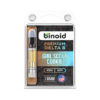 Binoid Delta 8 vape cartridge with Girl Scout Cookies strain profile in 1mg size