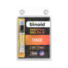 Binoid Delta 8 vape cartridge with Tangie strain profile in 1mg size