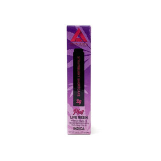 Delta Extrax D8 D10 THC-O THC-P live resin disposable vape with Strawberry Shortcake strain profile in 2ml size