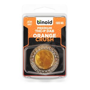 Binoid THC-P wax dabs in a orange crush strain profile in 1g size