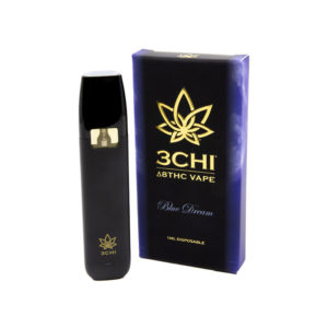 3Chi delta 8 THC 1ml disposable vape with Blue Dream strain profile