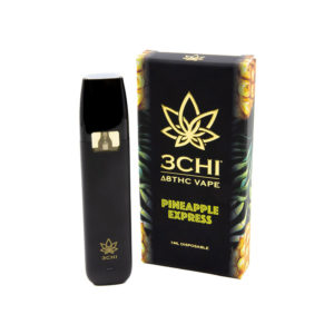 3Chi delta 8 THC 1ml disposable vape with Pineapple Express strain profile