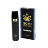 3Chi delta 8 THC 1ml disposable vape with Snowman strain profile