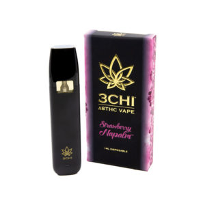 3Chi delta 8 THC 1ml disposable vape with Strawberry Napalm strain profile
