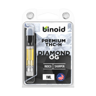 Binoid THC-H vape cartridge in a Diamond OG strain profile in 1ml size