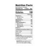 Urb gourmet D9:HHC Live Resin gummies nutritional label