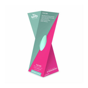 Urb THC infinity Live Resin Disposable vape with strawberry cereal indica terpenes in 2g size