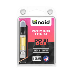 Binoid THC-O vape cartridge in a Do Si Dos strain profile in 1g size