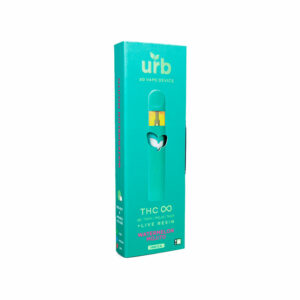 Urb THC Infinity Live Resin Disposable vape with Watermelon Mojito Indica terpenes in 3g size