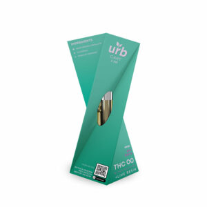 Urb THC Infinity Live Resin vape cartridge with gas berry hybrid terpenes in 2.2g size
