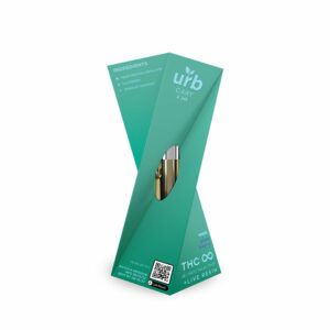 Urb THC Infinity Live Resin vape cartridge with glue berry Sativa terpenes in 2.2g size