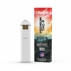 Binoid THC-P disposable with God's Gift strain profile in 2g size