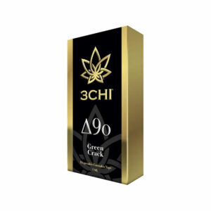 3Chi delta 9o THC 1ml disposable vape with Green Crack strain profile