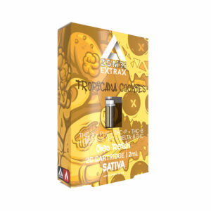 Zombi Extrax Oleo Resin vape cartridge with Delta 8, PHC, Delta 10, THC-X, THC-B, and THC-P with Tropicana Cookies strain profile in 2ml size