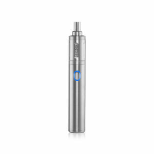 Cipher NOVA all-in-one electronic smoking pipe with built-in lighter and interchangeable smoking pod system in stainless steel color