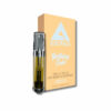 Delta Extrax THCh THCjd THCp Live Resin vape cartridge with Birthday Cake strain profile in 1ml size showing cartridge