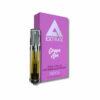 Delta Extrax THCh THCjd THCp Live Resin vape cartridge with Grape Ape strain profile in 1ml size showing cartridge
