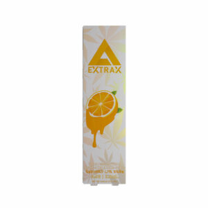 Delta Extrax THCjd Live Resin Preheat Disposable vape with Orange Crush strain profile in 3.5ml size