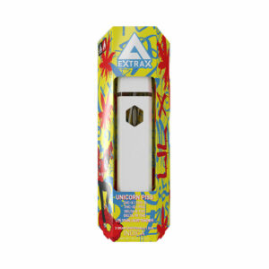 Delta Extrax THC-X THC-B PHC Live Resin Disposable vape with Unicorn Piss strain profile in 3ml size